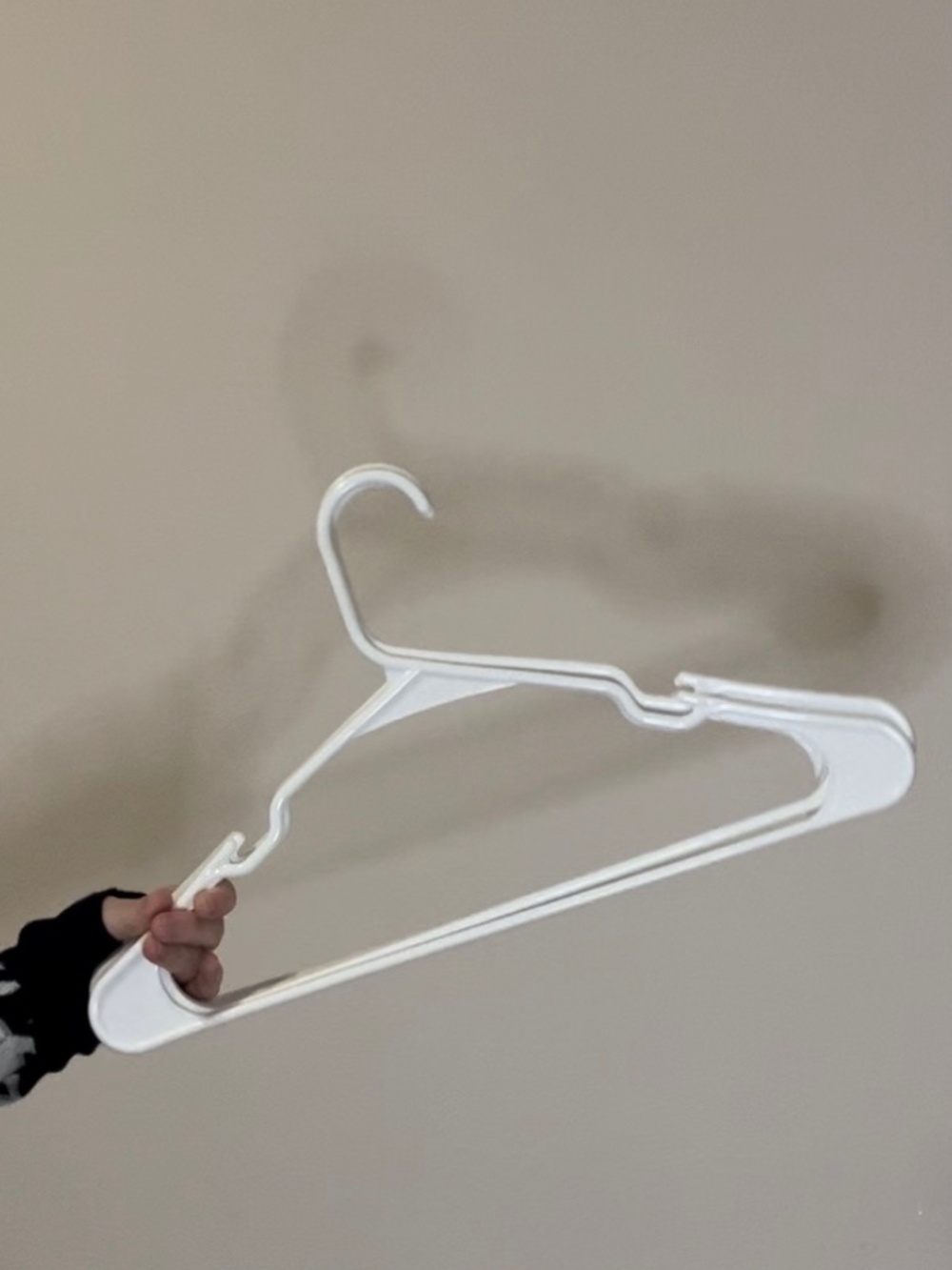 White Plastic Hangers